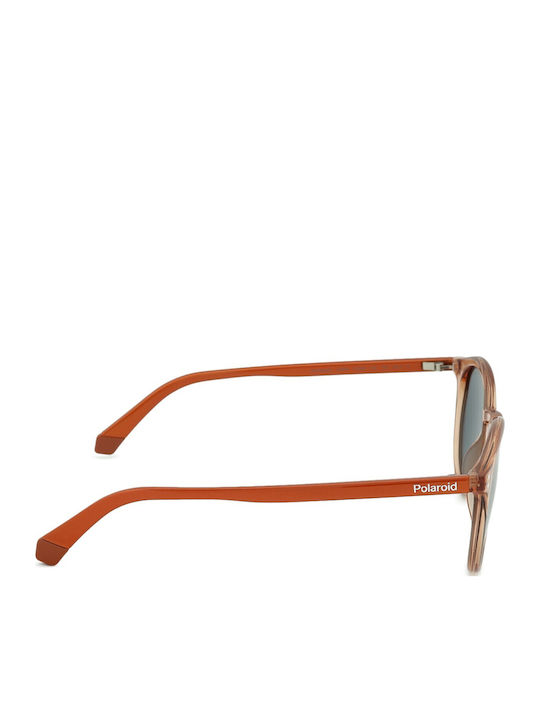 Polaroid Men's Sunglasses with Orange Plastic Frame and Blue Lens PLD6233/S L7Q/C3
