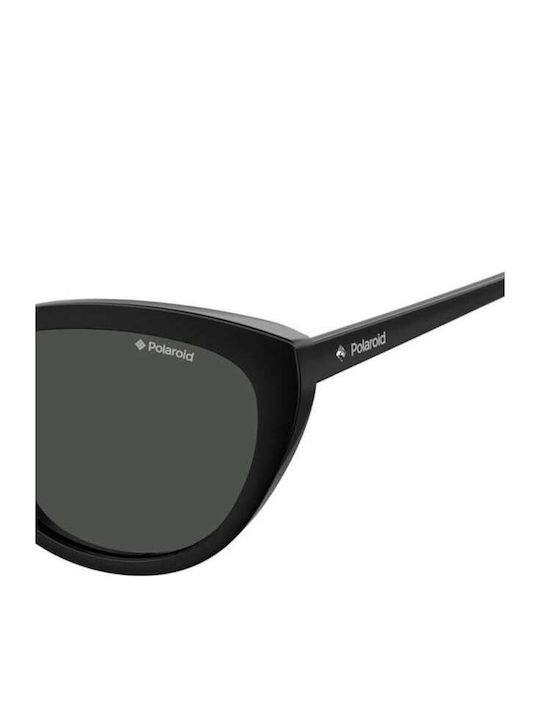 Polaroid Women’s Sunglasses With Black Tartaruga Horn-Rimmed Frame And Grey Polarized Lenses PLD4080/S 807/M9