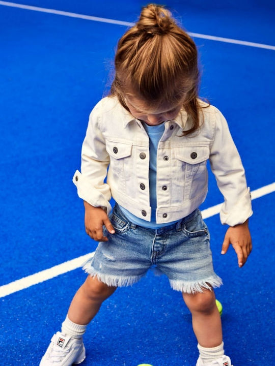 Kinder Jeansjacke White