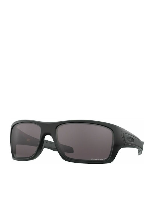 Oakley Turbine Мъжки Слънчеви Очила с Черна Пластмасова Рамка и Черни Поляризирани Стъкла OO9263-62