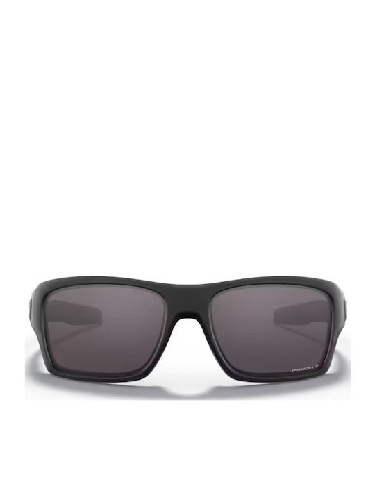 Oakley Turbine Мъжки Слънчеви Очила с Черна Пластмасова Рамка и Черни Поляризирани Стъкла OO9263-62