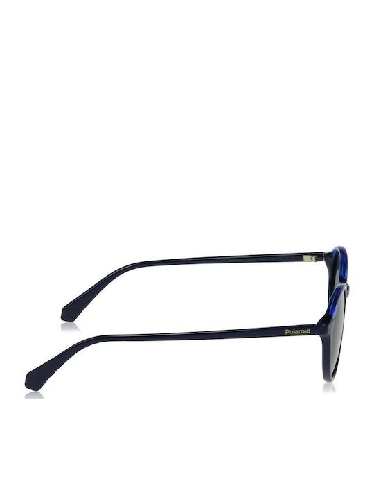 Polaroid Unisex Sunglasses with Blue Plastic Frame and Blue Polarized Lens PLD6125/S PJP/C3