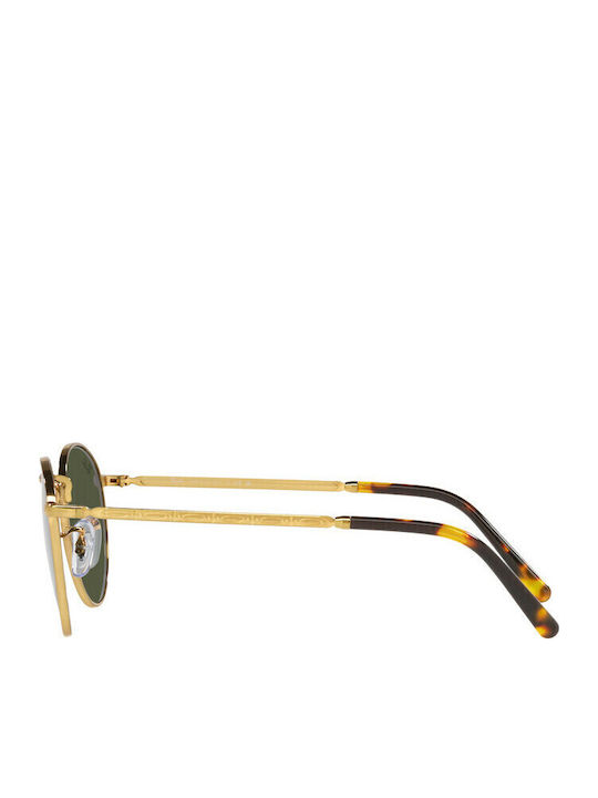 Ray Ban Unisex Sonnenbrille mit Gold Metall Gestell und Grün Linse RB3637 9196/31