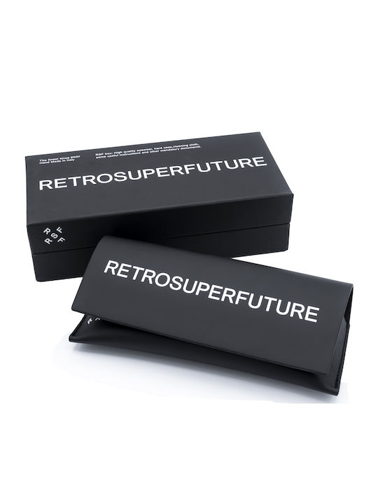 Retrosuperfuture Γυναικεία Γυαλιά Ηλίου με Μαύρο Κοκκάλινο Σκελετό και Μαύρο Φακό TEMPIO-IJI