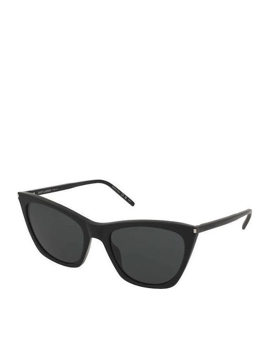 Ysl Kate Women's Sunglasses with Black Plastic Frame and Black Lens SL 214 001