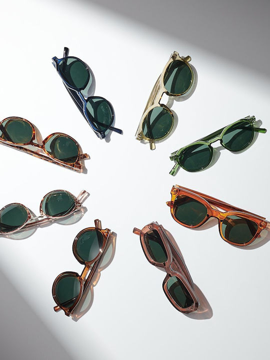 Meller Chauen Unisex Γυαλιά Ηλίου με Κοκκάλινο Σκελετό All Olive Polarized CP-CH-GREENOLI