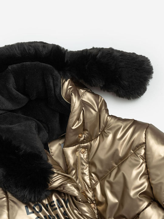 Kids' Casual Jacket with Hood Gold