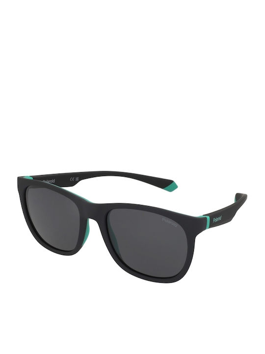 Polaroid Unisex Ochelari de soare cu Negru Cadru și Gri Polarized Lentilă PLD2140/S 3OL/M9