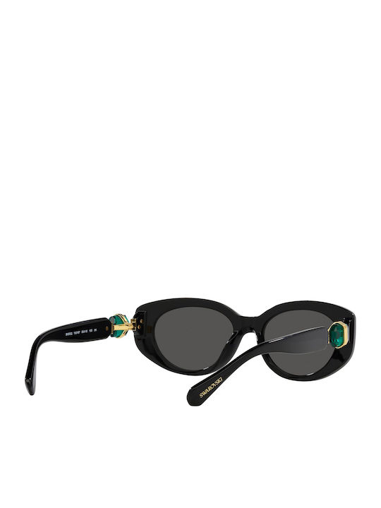 Swarovski Feminini Ochelari de soare cu Negru Cadru și Negru Lentilă SK6002 100187