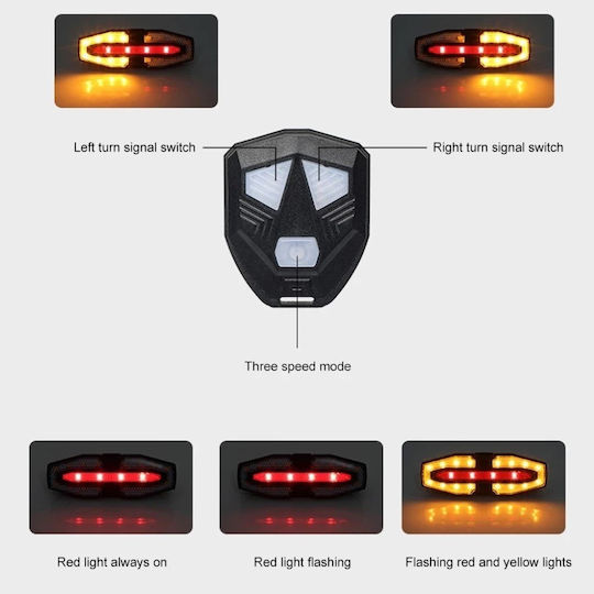 Rechargeable Rear Bicycle Light