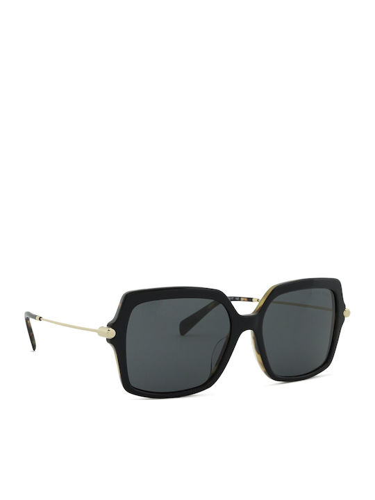 Michael Kors Quogue Women's Sunglasses with Black Plastic Frame and Black Lens MK2247U 3950