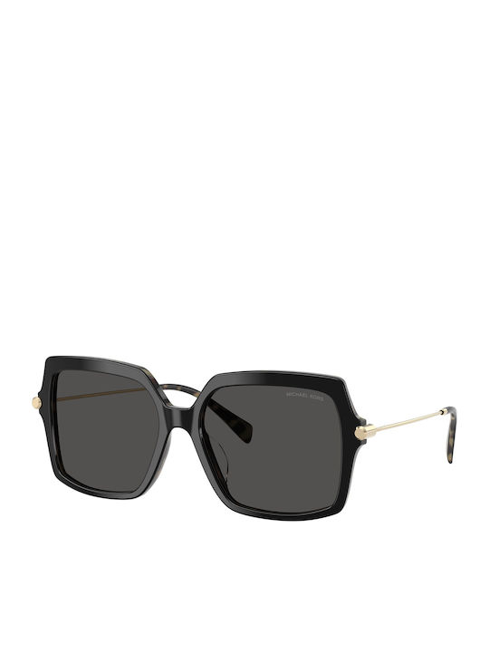 Michael Kors Quogue Women's Sunglasses with Black Plastic Frame and Black Lens MK2247U 3950