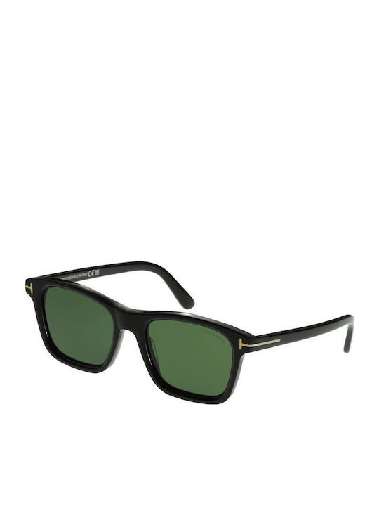 Tom Ford Unisex Γυαλιά Ηλίου με Μαύρο Κοκκάλινο Σκελετό και Πράσινο Ντεγκραντέ Φακό TF1179 01N