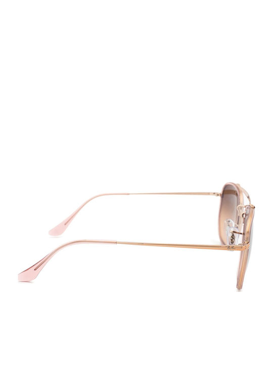 Ray Ban The Marshal II Unisex Γυαλιά Ηλίου με Ροζ Χρυσό Μεταλλικό Σκελετό και Καφέ Φακό RB3648M 9069/A5