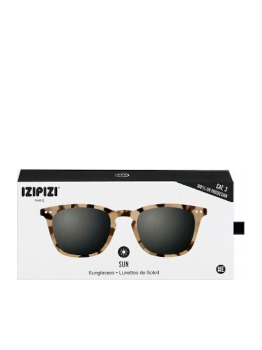 Izipizi Men's Sunglasses With Brown Tartaruga Horn-Rimmed Frame And Gray Lens