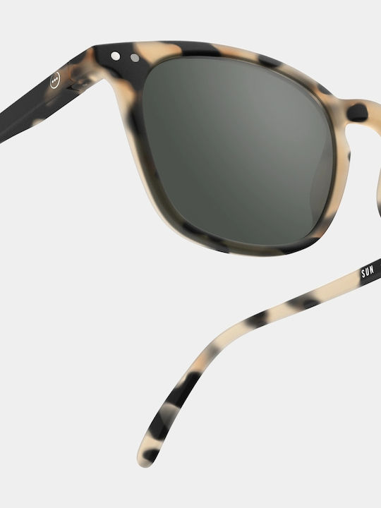 Izipizi Men's Sunglasses With Brown Tartaruga Horn-Rimmed Frame And Gray Lens