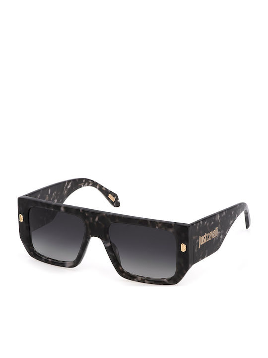 Just Cavalli Unisex Γυαλιά Ηλίου με Καφέ Ταρταρούγα Κοκκάλινο Σκελετό και Γκρι Ντεγκραντέ Φακό SJC022 096N