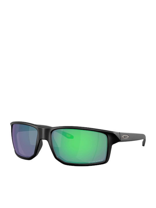 Oakley Gibston Xl Prizm Men's Sunglasses with Black Plastic Frame and Green Mirror Lens OO9470-07