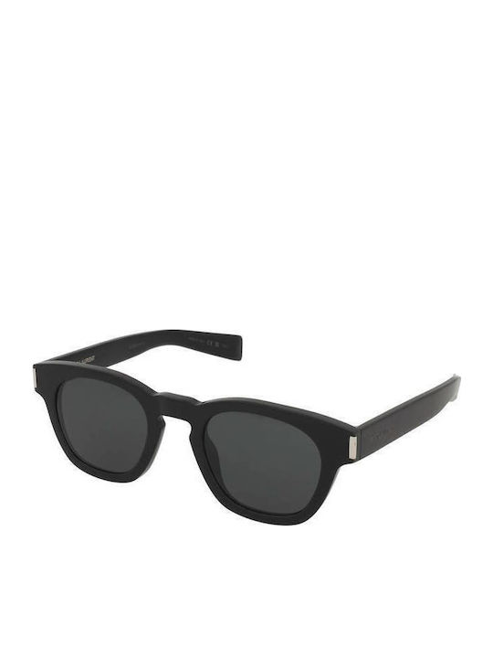 Ysl Unisex Sunglasses with Black Plastic Frame and Black Lens SL 746 001