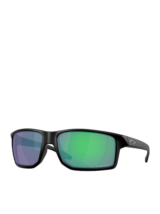 Oakley Gibston Xl Prizm Men's Sunglasses with Black Plastic Frame and Green Mirror Lens OO9470-07