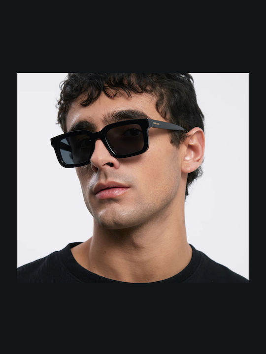 Meller Unisex Sonnenbrille mit Schwarz Kunststoff Gestell und Schwarz Linse ESH-TUTCAR