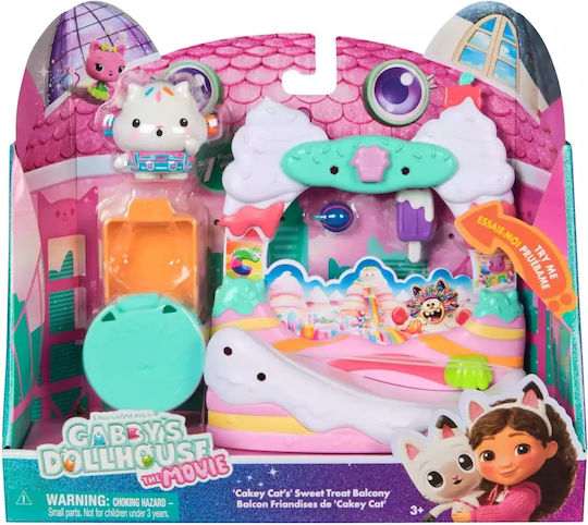 Spin Master Gabby's Dollhouse Cakey Cat's Sweet Treat Balcony For 2+ Years 17.78cm