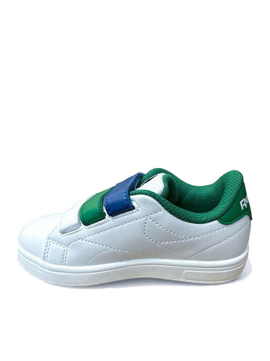 Court Kids Sneakers with Scratch White