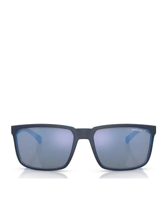 Arnette Stripe Мъжки Слънчеви Очила с Черна Пластмасова Рамка и Сини Поляризирани Огледални Стъкла