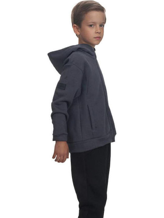 Kids Sweatshirt Cardigan Black