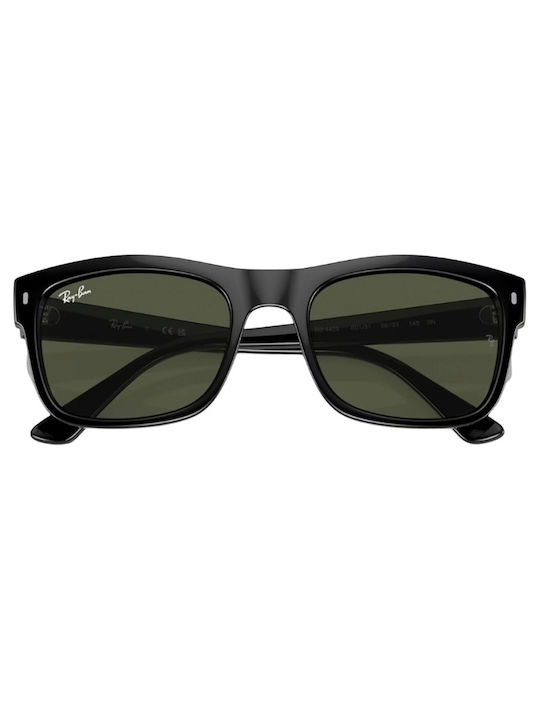 Ray Ban Unisex Sunglasses with Black Plastic Frame and Green Lens RB4428 601/31