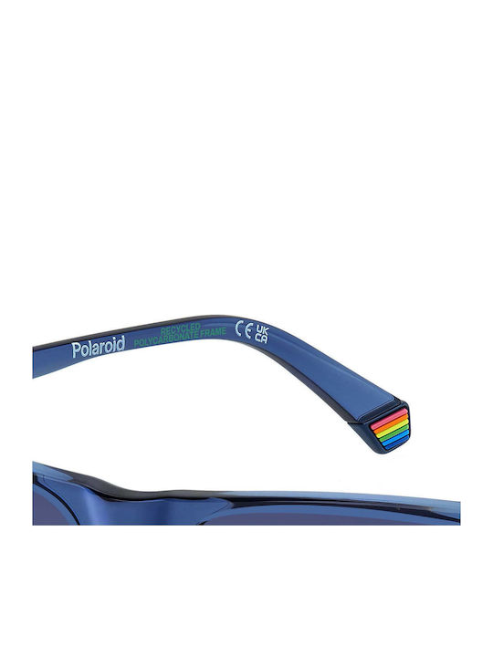 Polaroid Men's Sunglasses with Blue Plastic Frame and Blue Lens PLD6232/S PJP/Z7