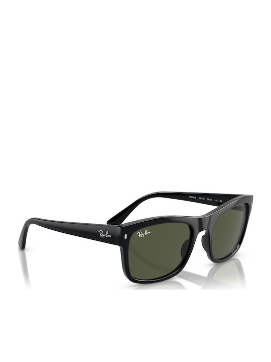 Ray Ban Unisex Sunglasses with Black Plastic Frame and Green Lens RB4428 601/31
