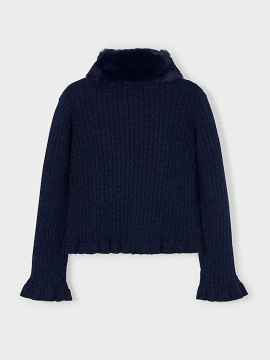Kids Cardigan Knitted Navy Blue