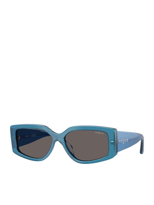 Vogue Women's Sunglasses with Silver Horn-Rimmed Frame and Grey Lenses VO5642SU 323787