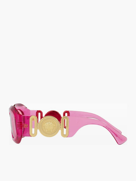Versace Women's Sunglasses with Pink Plastic Frame and Pink Lens VE4425U 542184