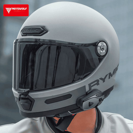 Motowolf Bh1 Μονή Ενδοεπικοινωνία για Κράνος Μηχανής με Bluetooth
