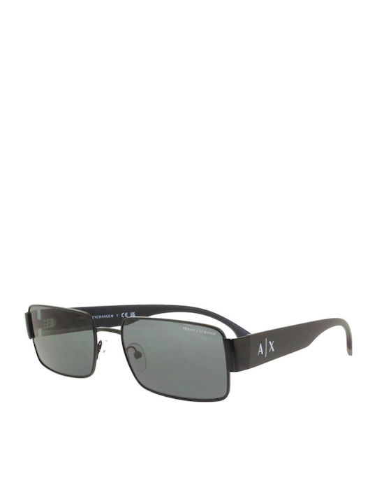 Armani Exchange Unisex Γυαλιά Ηλίου με Μαύρο Κοκκάλινο Σκελετό και Γκρι Φακό AX2052S 600087