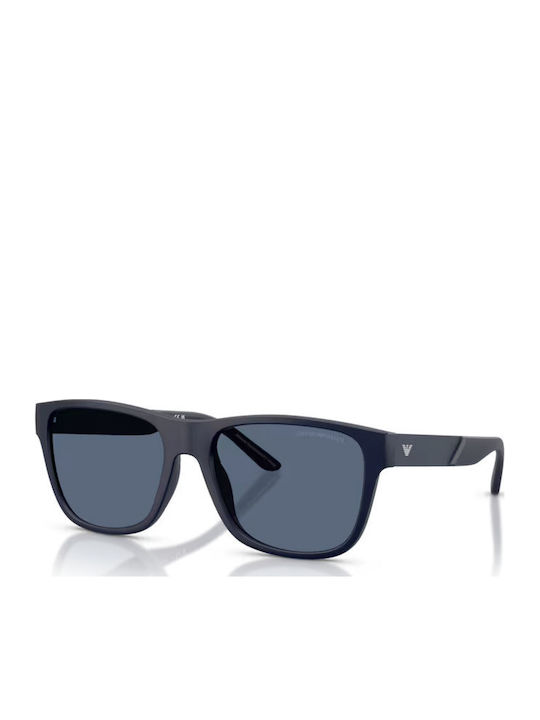 Emporio Armani Men's Sunglasses with Navy Blue Plastic Frame and Blue Lens EA4243 624480