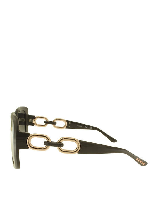 Guess Damen Sonnenbrille mit Schwarz Kunststoff Gestell und Gray Verlaufsfarbe Linse GU00161 20B