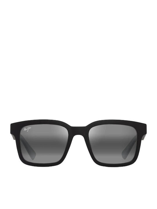 Maui Jim Men's Sunglasses with Black Plastic Frame and Black Mirror Lens