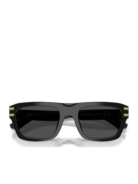 Dolce & Gabbana Unisex Sunglasses With Black Horn-Rimmed Frame And Grey Lens DG4496 501/87