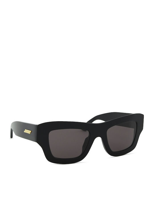 Bottega Veneta Unisex Sunglasses with Black Plastic Frame and Black Lens BV1357S 001