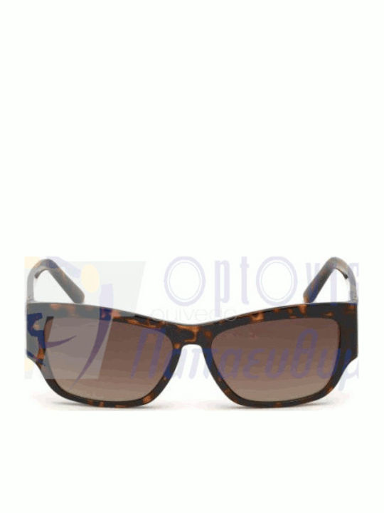 Guess Women’s Sunglasses with Brown Tartaruga Horn-Rimmed Frame and Brown Gradient Lens GU7623 52F