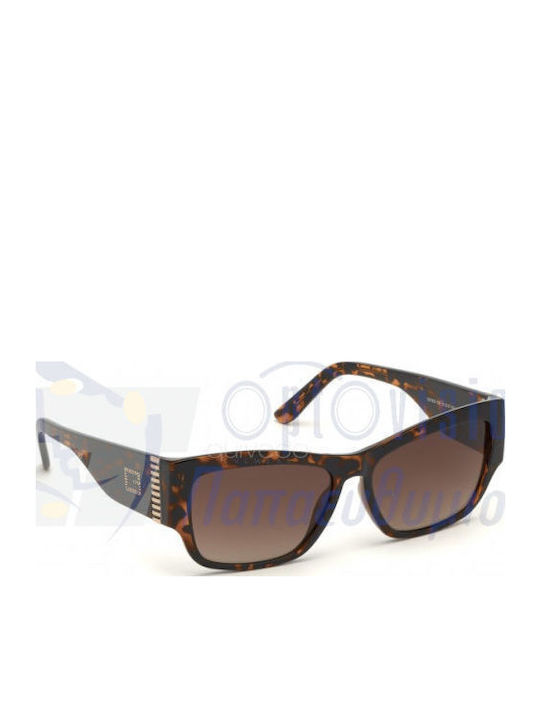 Guess Women’s Sunglasses with Brown Tartaruga Horn-Rimmed Frame and Brown Gradient Lens GU7623 52F