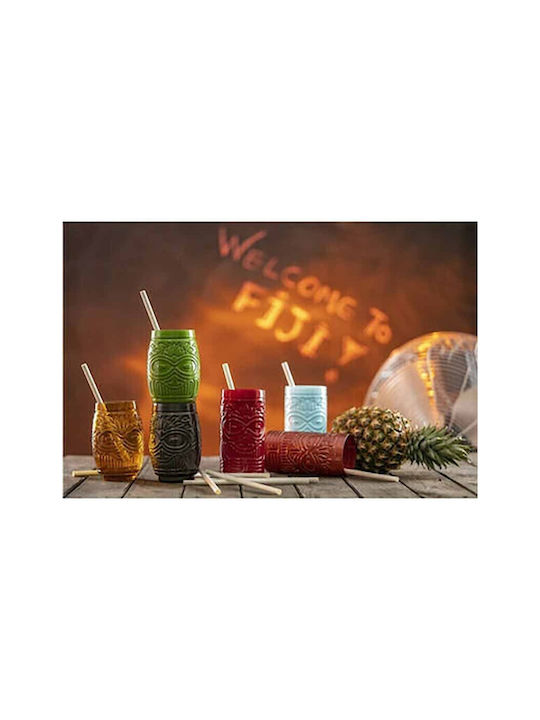 Uniglass Fiji Glass Cocktail/Drinking made of Glass in Orange Color 500ml