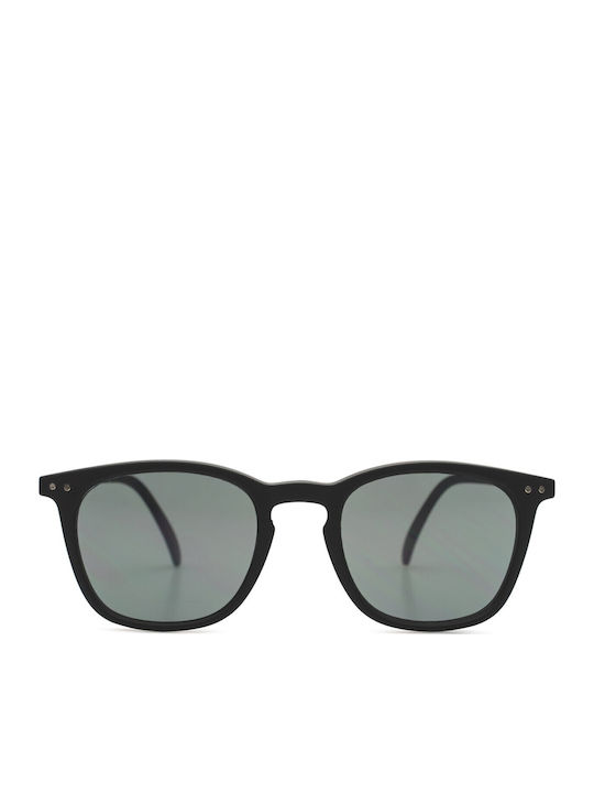Izipizi Women's Sunglasses with Black Plastic Frame and Black Lens