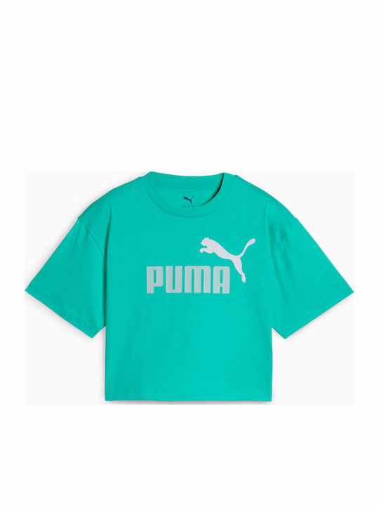 Παιδικό T-shirt Τιρκουάζ Logo