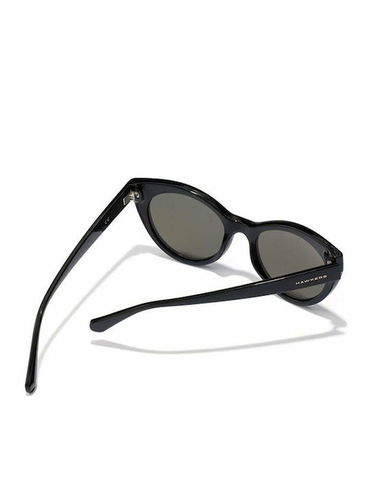 Hawkers Divine Women's Sunglasses with Black Plastic Frame and Pink Lens HKRS2074