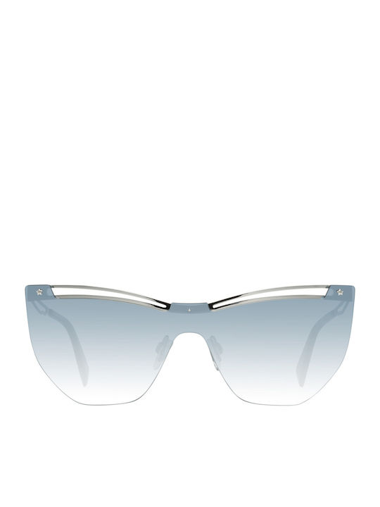 Just Cavalli Women's Sunglasses with Silver Metal Frame and Green Gradient Lens JC841S 16B