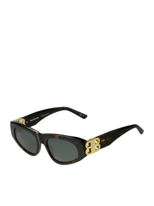 Balenciaga Damen Sonnenbrille mit Braun Schildkröte Kunststoff Gestell und Braun Linse
